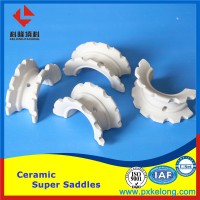 25mm 38mm 50mm 76mm Alumina Ceramic Packing Intalox Super Saddle Ring In Dehydration Tower